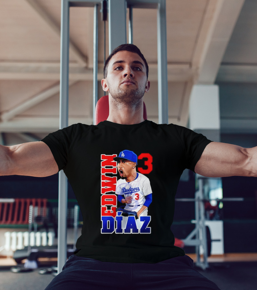 Los Angeles Dodgers Edwin Díaz Number 3 MLB Baseball 2026 T-Shirt