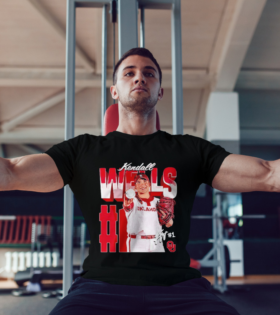 Kendall Wells Oklahoma Sooners Softball Player #1 T-Shirt