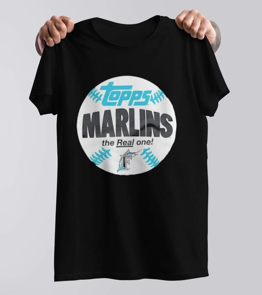 Topps Marlins The Real One MLB Miami T-Shirt