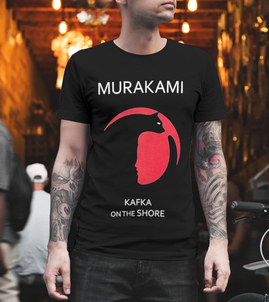 Murakami Kafka On The Shore Red Face T-Shirt