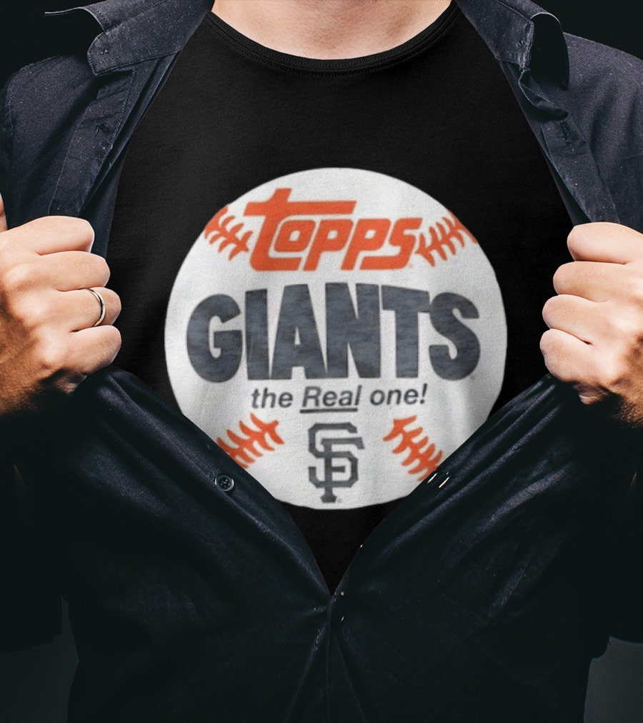 Topps Giants The Real One SF Baseball Collaboration T-Shirt