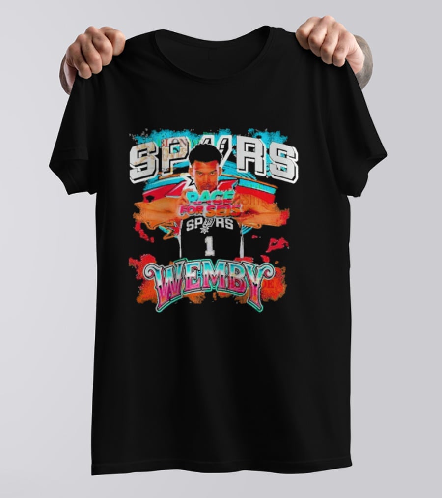 Spurs Race For Seis Spurs Wemby Victor Wembanyama T-Shirt