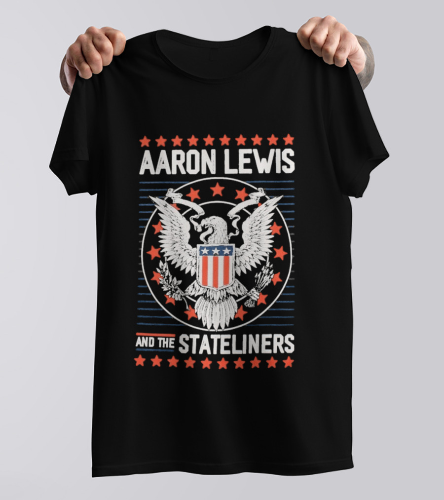 Aaron Lewis And The Stateliners Eagle American Stars T-Shirt