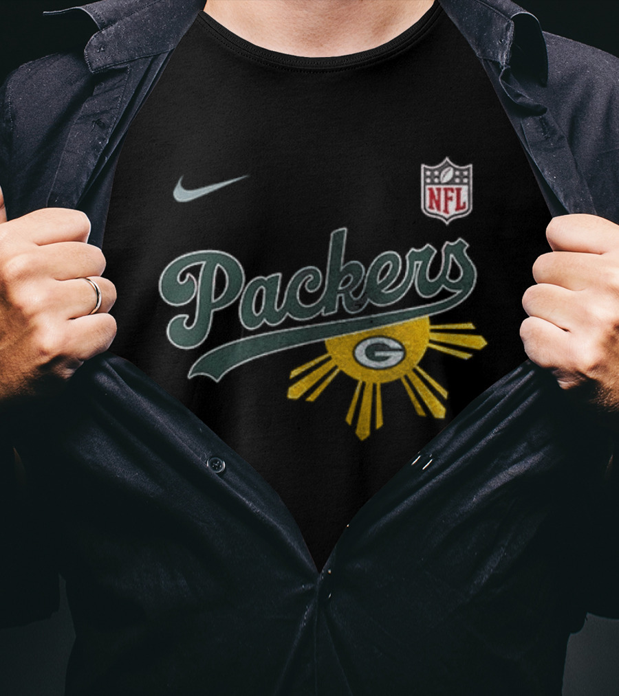 Nike NFL Green Bay Packers Filipino Sun Heritage T-Shirt