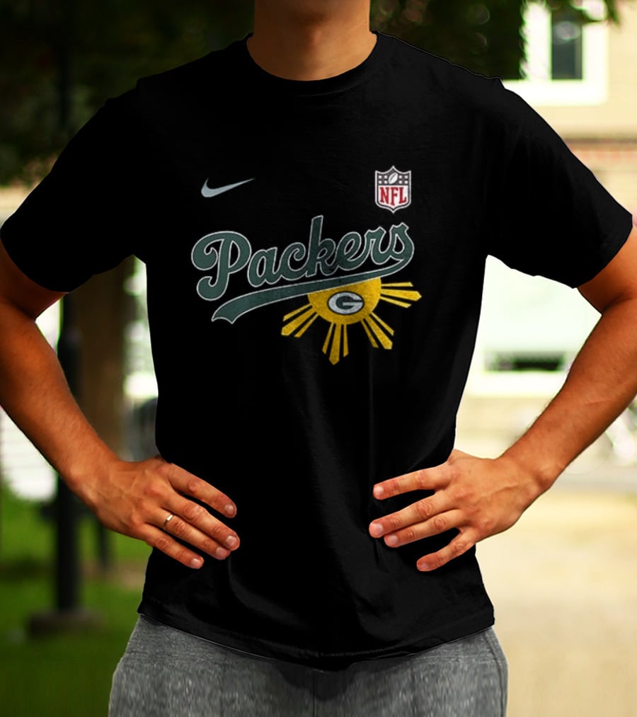 Nike NFL Green Bay Packers Filipino Sun Heritage T-Shirt