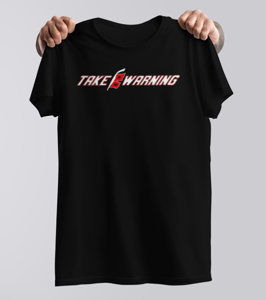 Carolina Hurricanes Take Warning Hockey Sticks Team Spirit T-Shirt