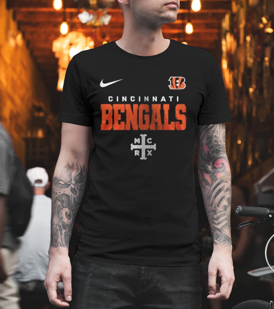 Cincinnati Bengals My Chemical Romance Black Parade Nike Collab T-Shirt