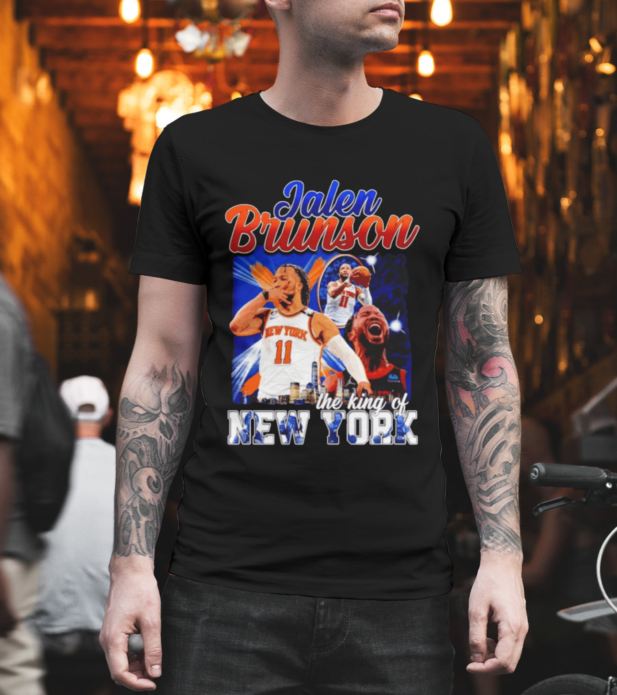 Jalen Brunson The King Of New York New York Knicks Basketball T-Shirt