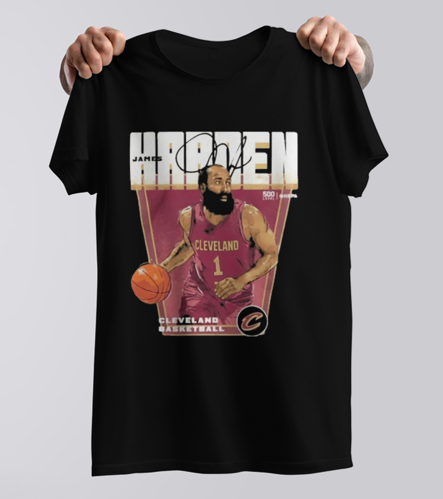 James Harden Cleveland Basketball 500 Level NBA Signature Edition T-Shirt