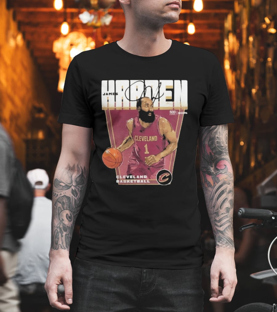 James Harden Cleveland Basketball 500 Level NBA Signature Edition T-Shirt