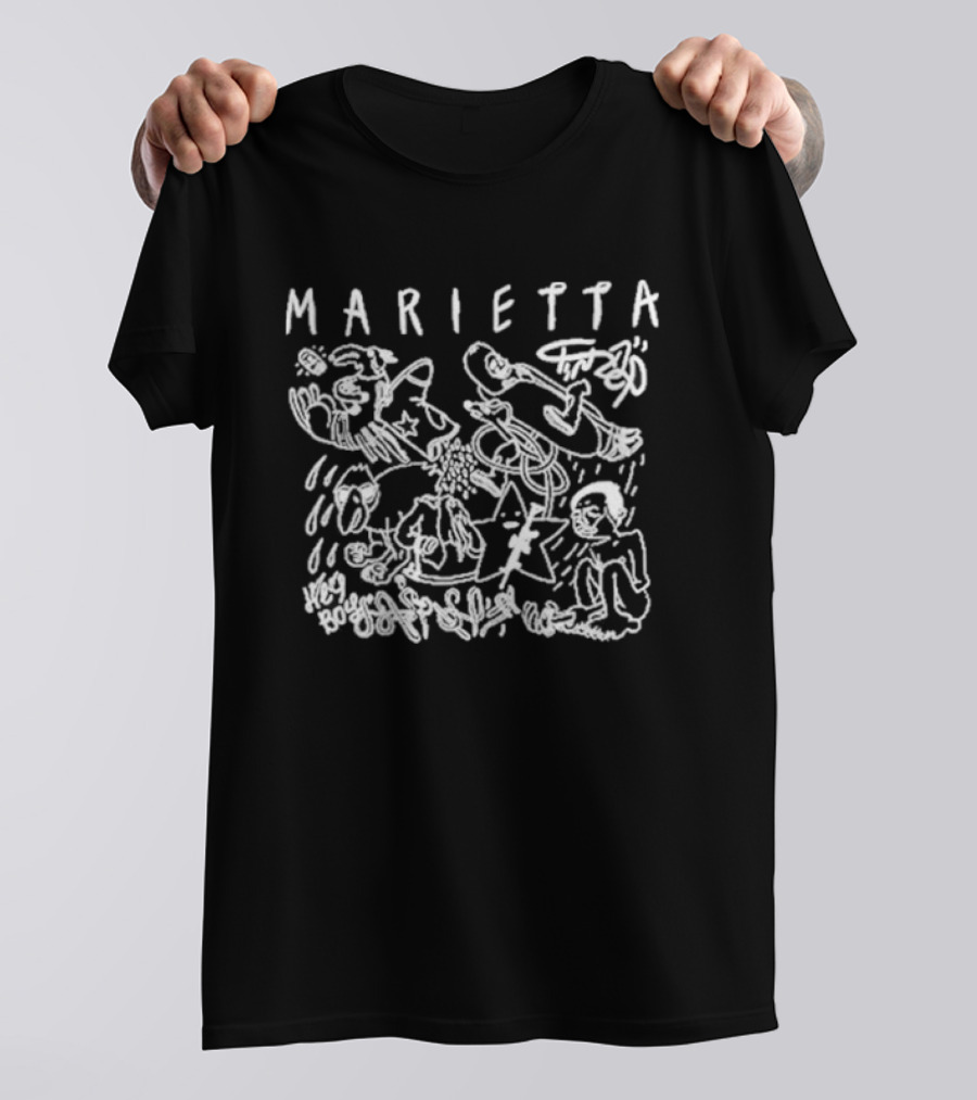 Marietta Riley Hey Boy Abstract Doodle T-Shirt