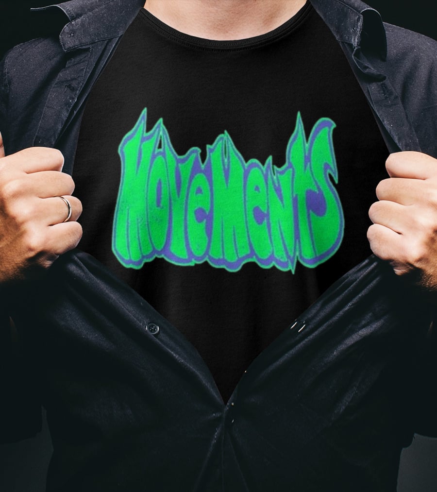 Movements Back In My Ways Neon Vaporwave Style Font T-Shirt