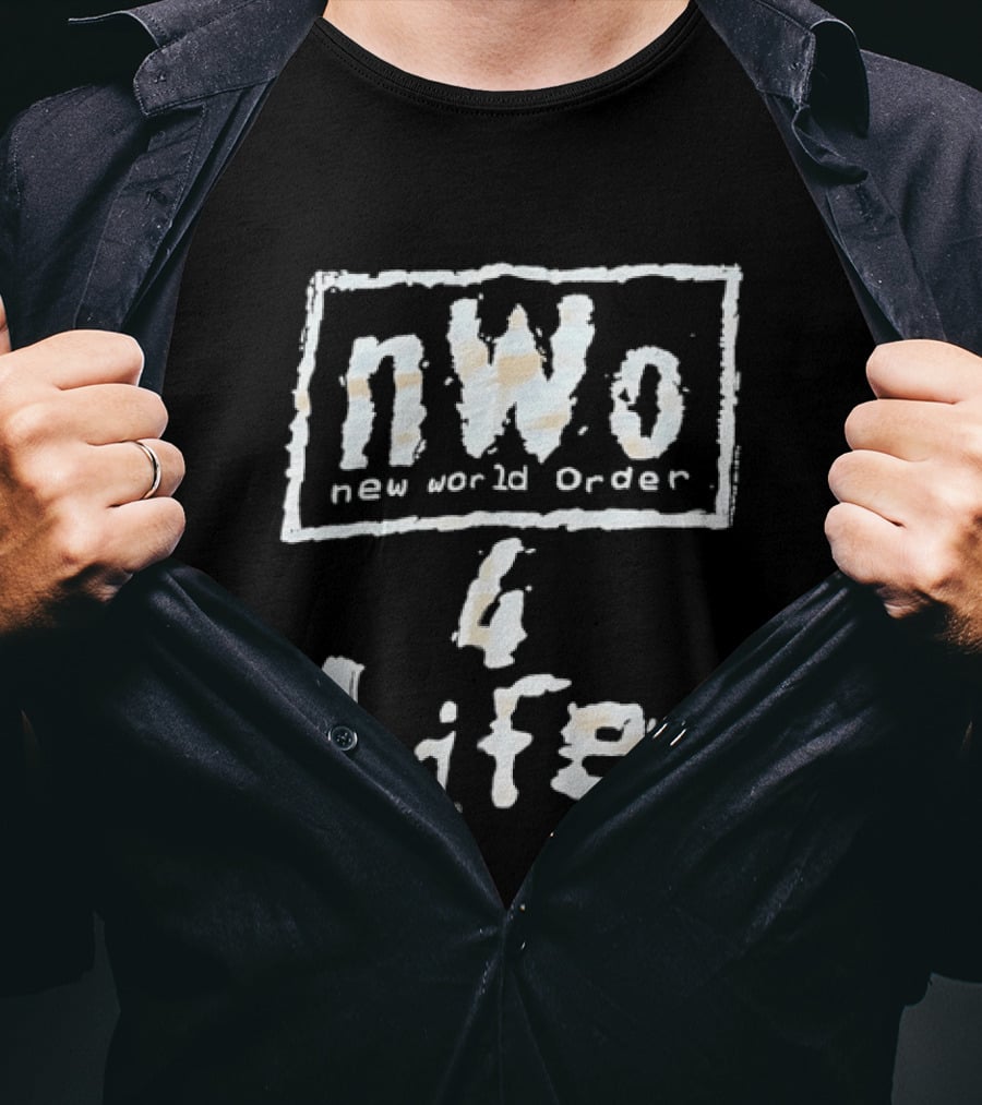 New World Order NWo 4 Life Wrestling Nostalgia Fan Favorite T-Shirt