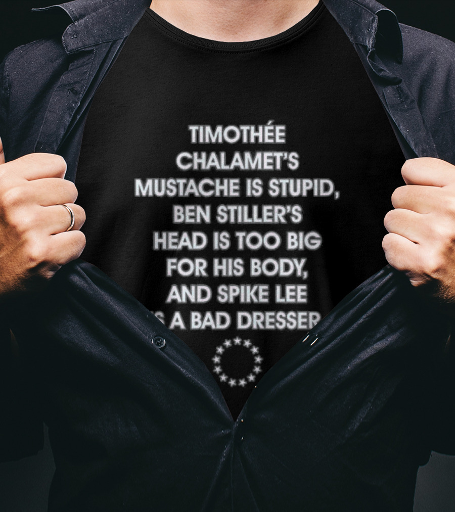 Philadelphia 76ers Stupid Knicks Fans Timothée Chalamet Ben Stiller Spike Lee T-Shirt