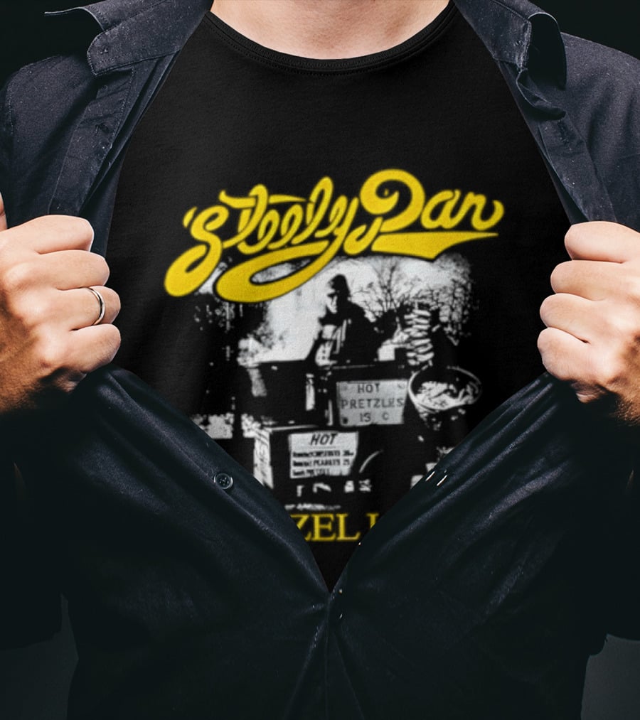 Steely Dan Pretzel Logic 1974 Album Yellow Script T-Shirt