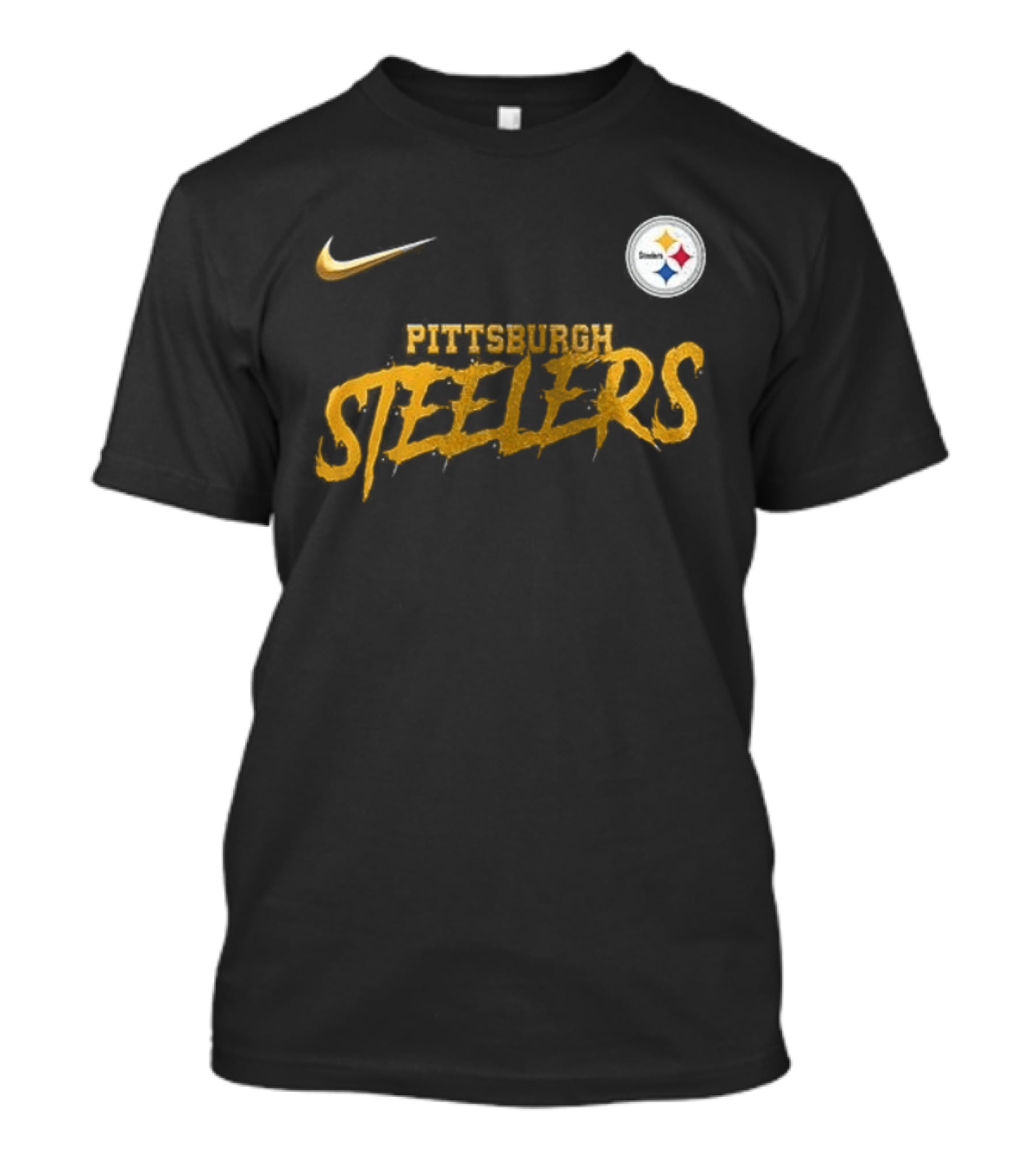 Pittsburgh Steelers Nike Puss In Boots Fear Me If You Dare Cartoon T-Shirt