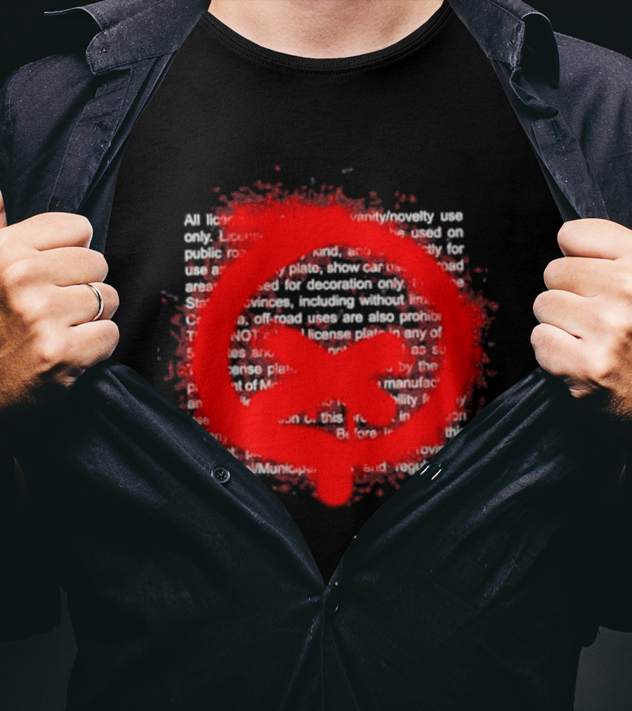 Quiet Racing Club Red Symbol Disclaimer T-Shirt