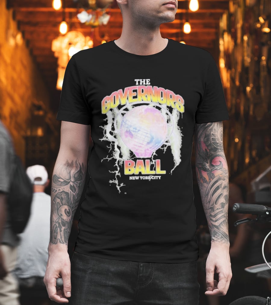 The Governors Ball New York City Lightning Globe Festival T-Shirt