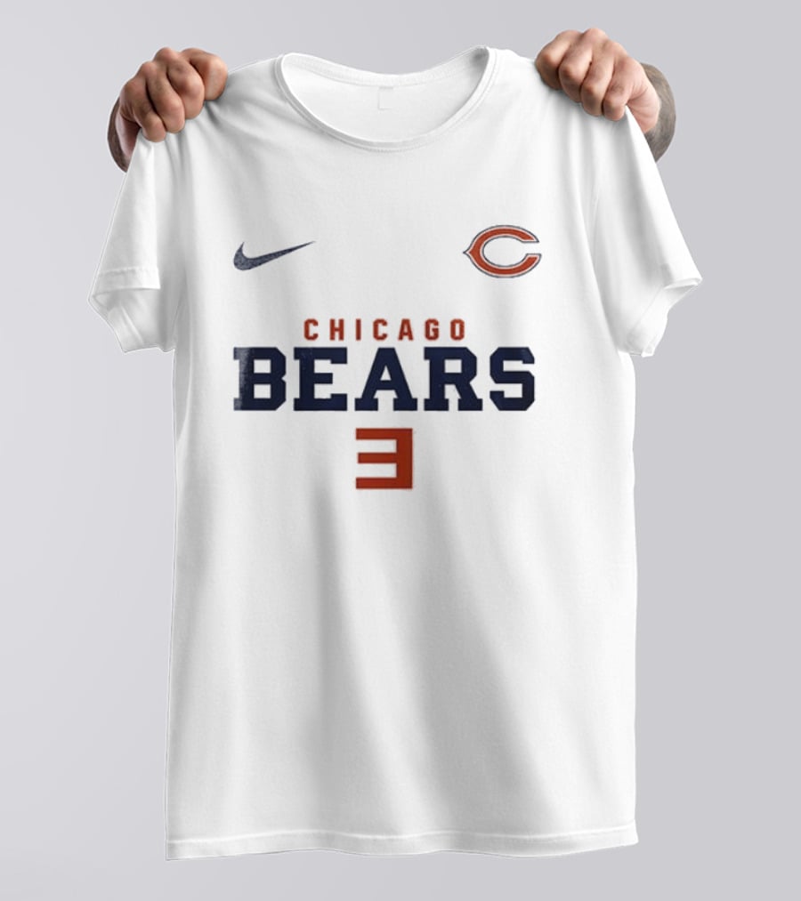 Chicago Bears Nike C Logo E Reflective Sports Collab T-Shirt