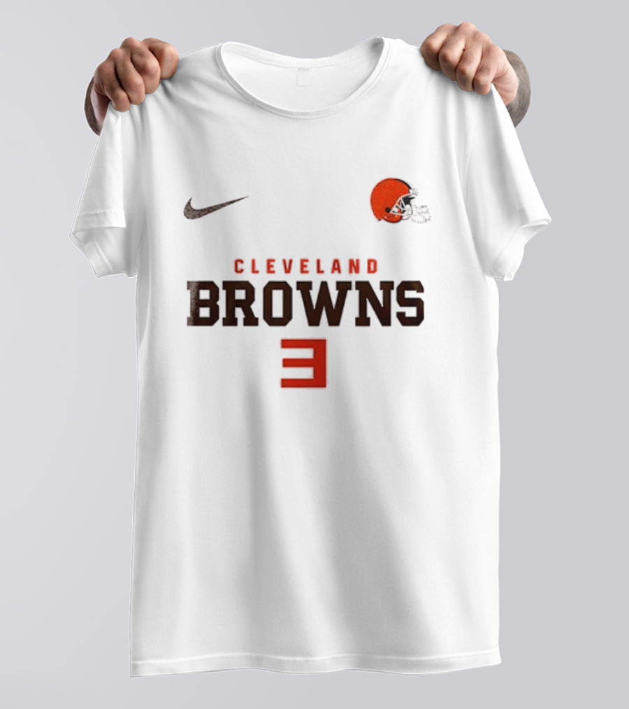 Cleveland Browns Nike Slim Shady Mask Collaboration With Eminem 3 T-Shirt
