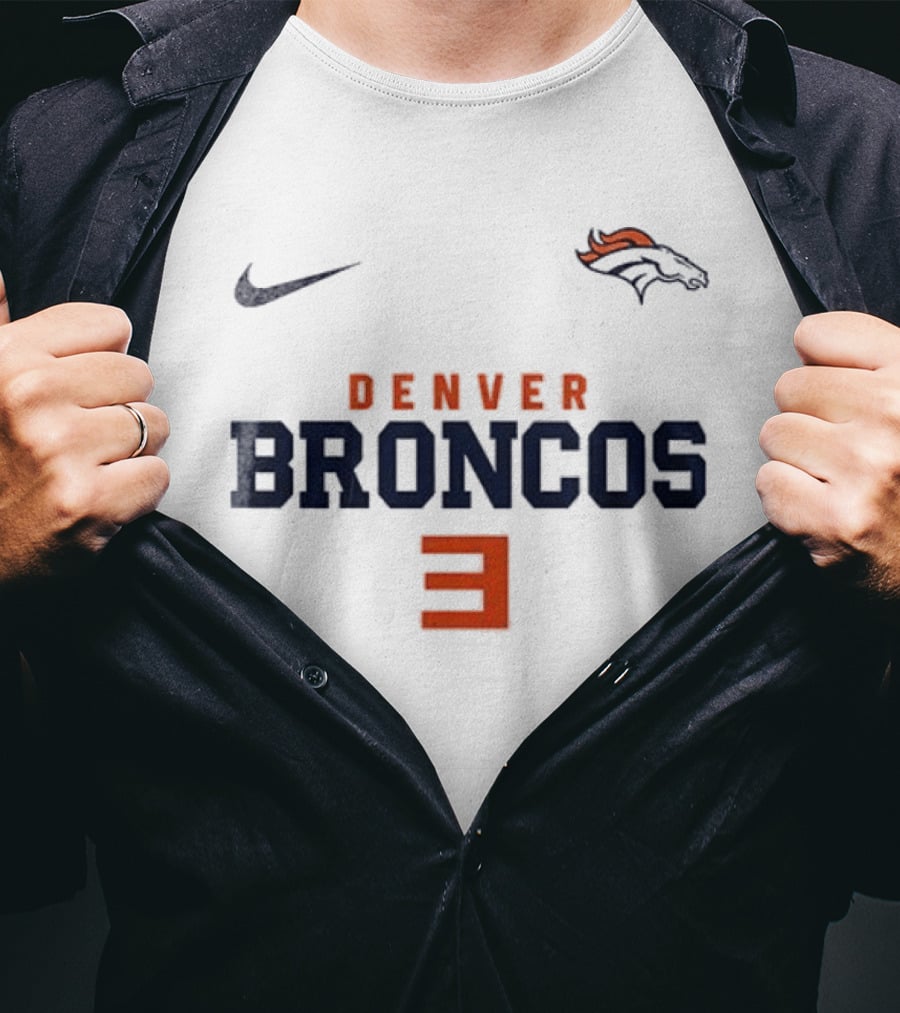 Nike Denver Broncos 3 Eminem Slim Shady Mask T-Shirt