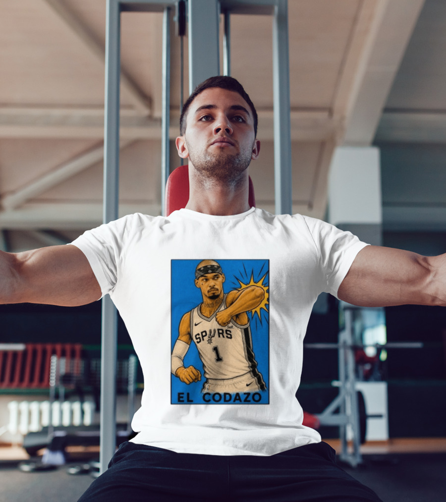 El Codazo Spurs NBA Card San Antonio Basketball Player T-Shirt