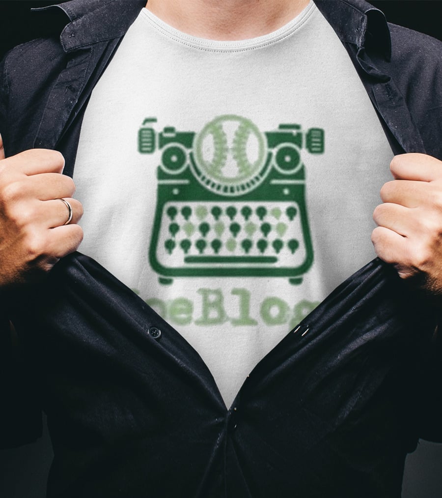 Joeblogs Typewriter Iconic Ice Cup Of Joe T-Shirt