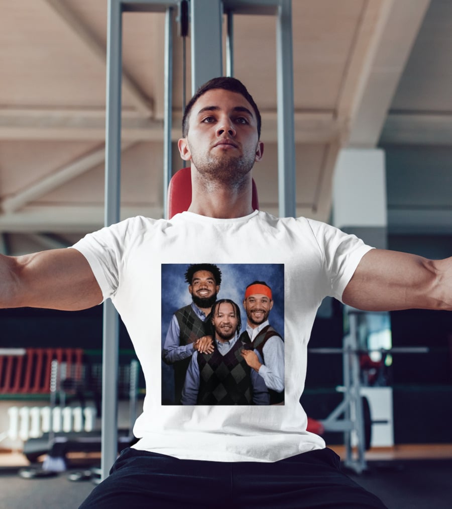 Karl Anthony Towns Jalen Brunson Josh Hart Step Brothers Argyle Sweater T-Shirt