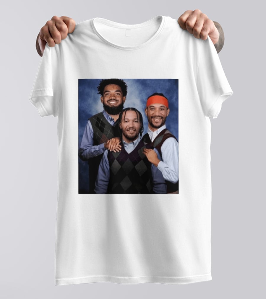 Karl Anthony Towns Jalen Brunson Josh Hart Step Brothers Argyle Sweater T-Shirt