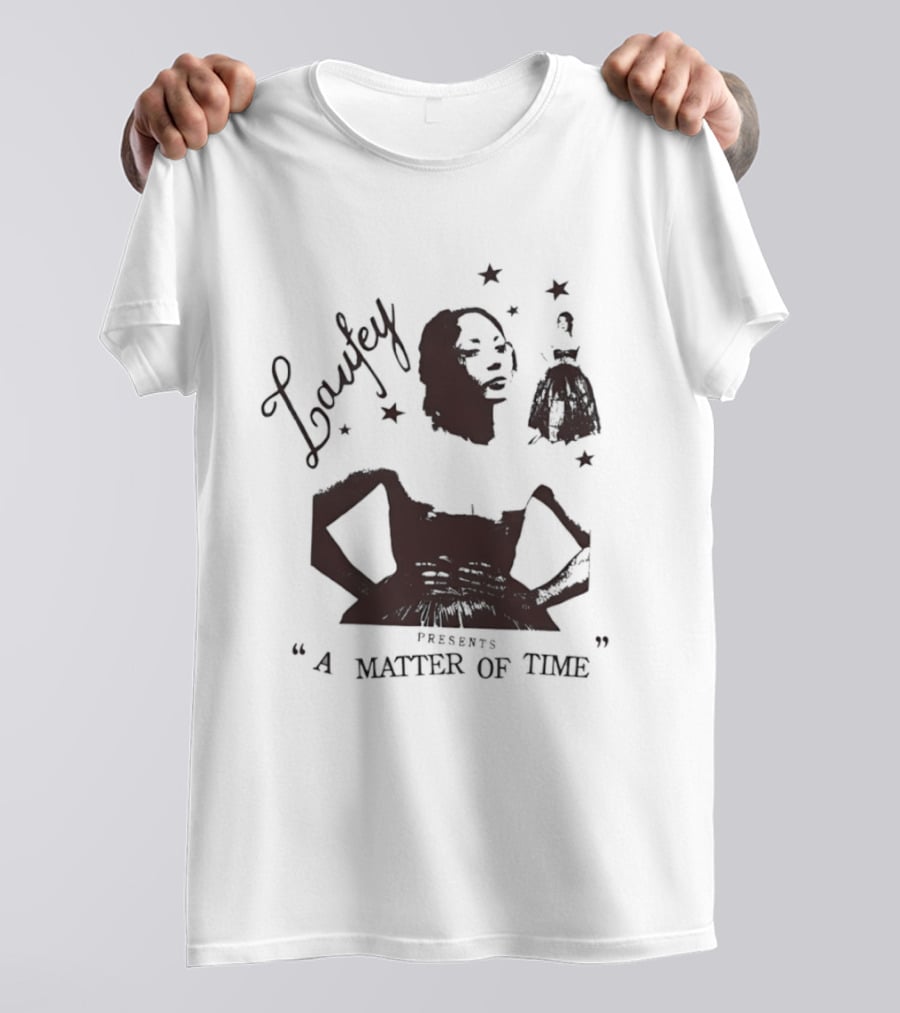 Laufey A Matter Of Time Features Retro Silhouette And Stars T-Shirt