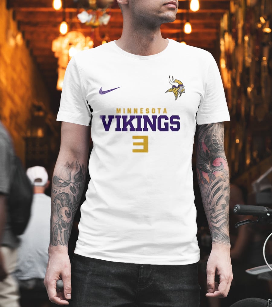 Minnesota Vikings Nike Slim Shady Mask Eminem Collaboration T-Shirt
