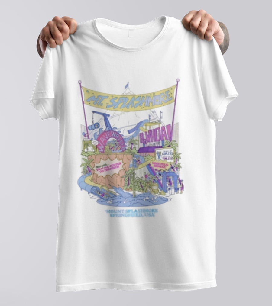 Mt. Splashmore Springfield USA Water Park Adventure T-Shirt