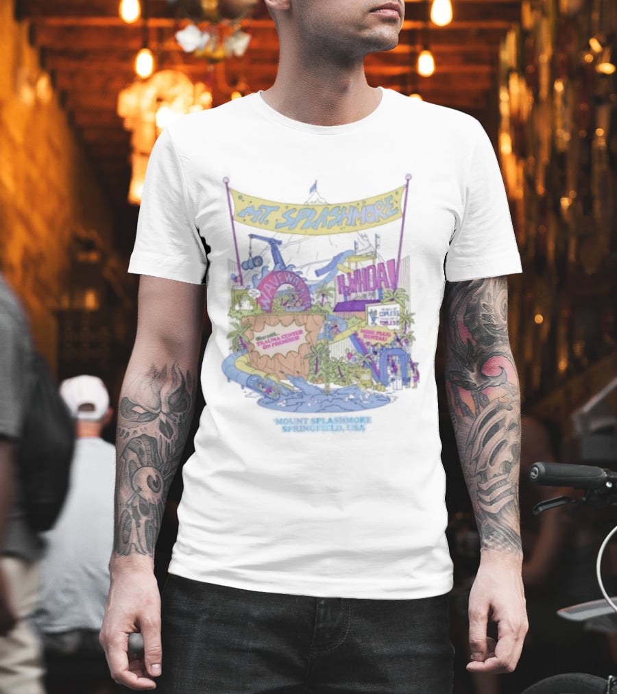 Mt. Splashmore Springfield USA Water Park Adventure T-Shirt