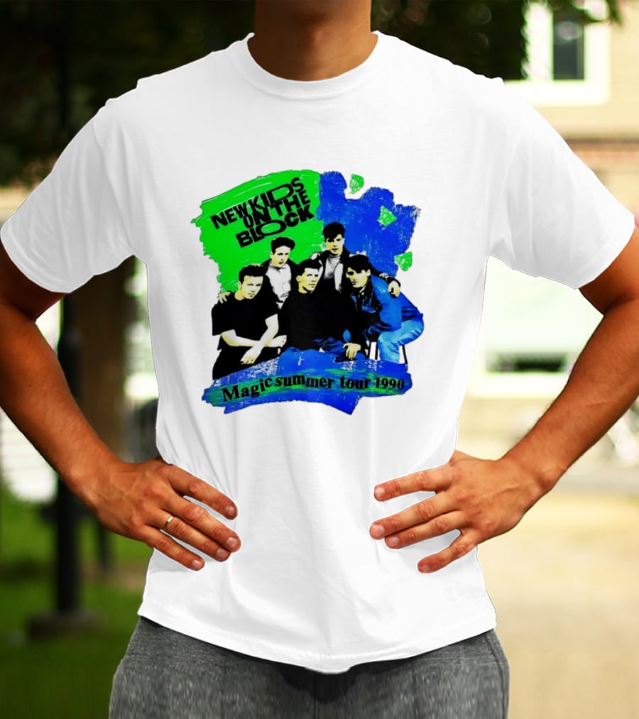 New Kids On The Block Magic Summer Tour 1990 Vintage Concert T-Shirt