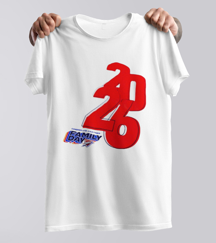 Oklahoma City Thunder Basketball Family Day Corporate Partner 2026 T-Shirt