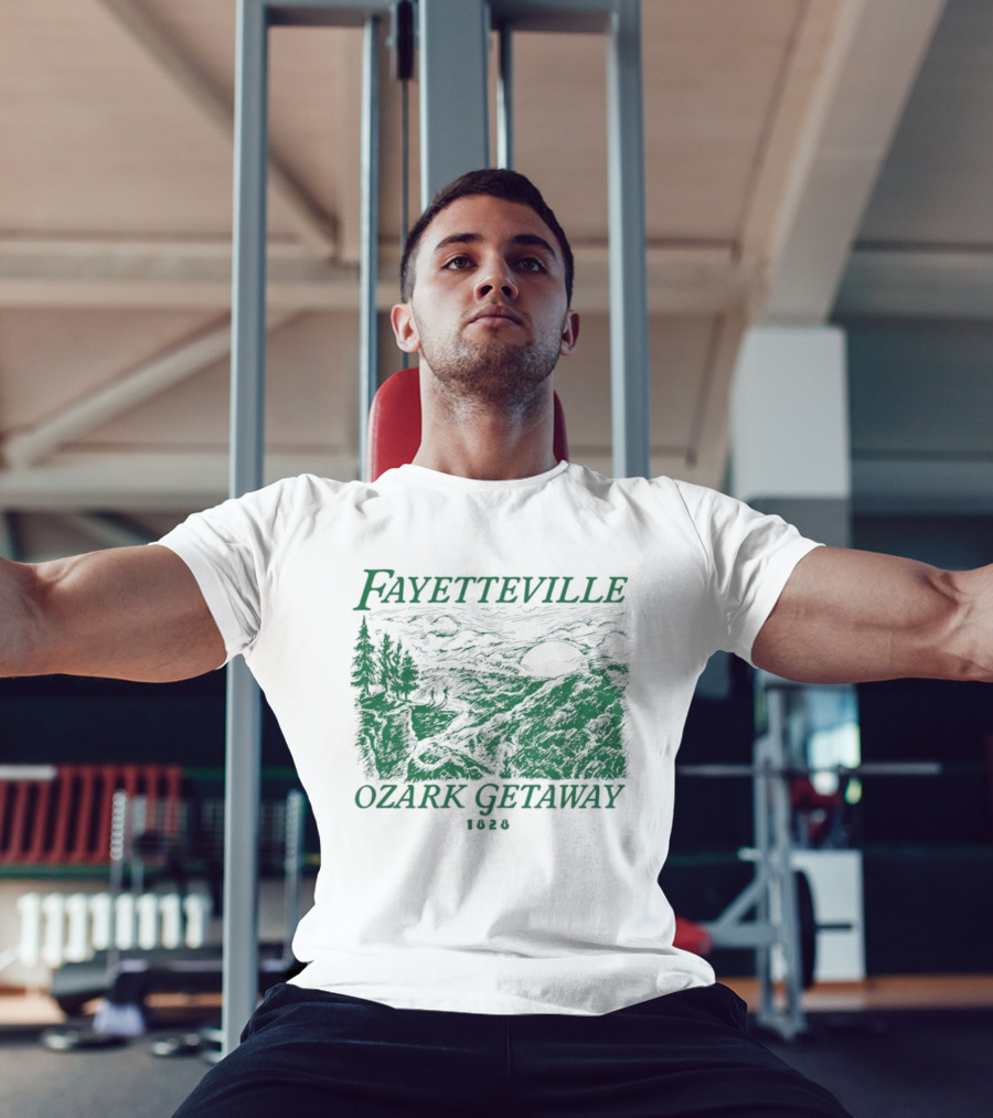 Fayetteville Ozark Getaway Vintage Scenic Landscape T-Shirt