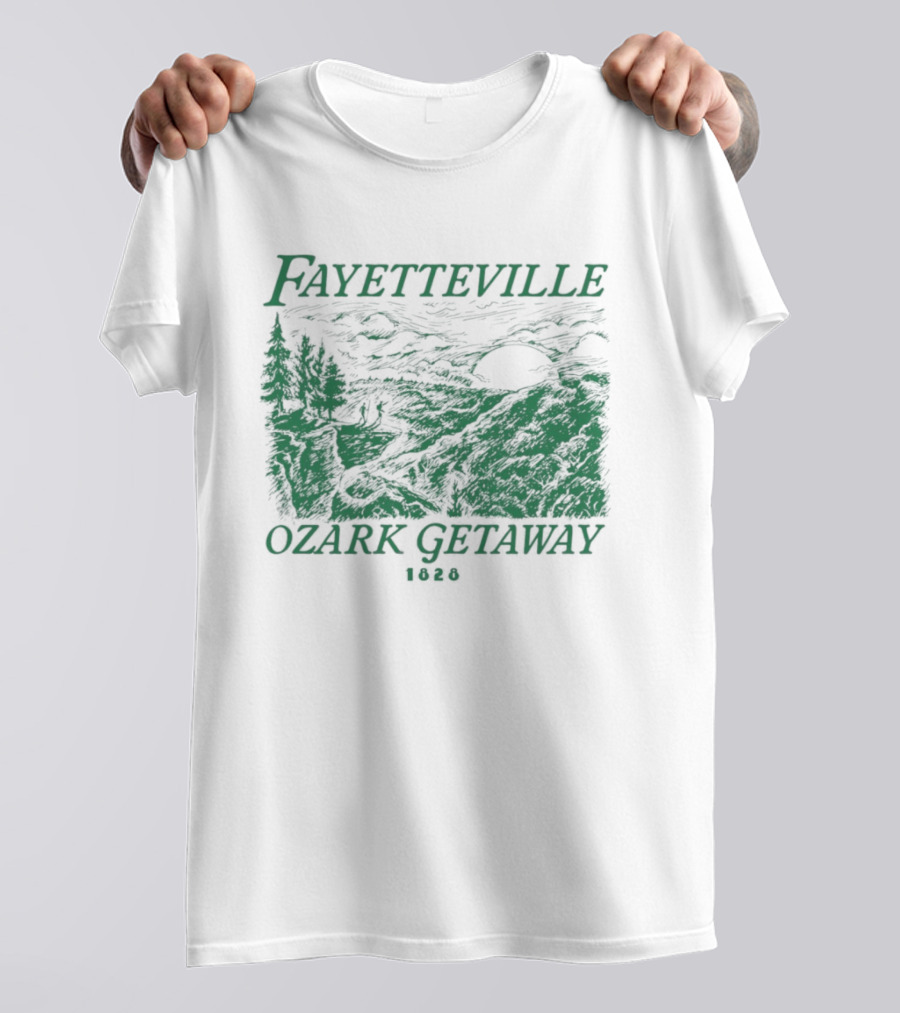 Fayetteville Ozark Getaway Vintage Scenic Landscape T-Shirt