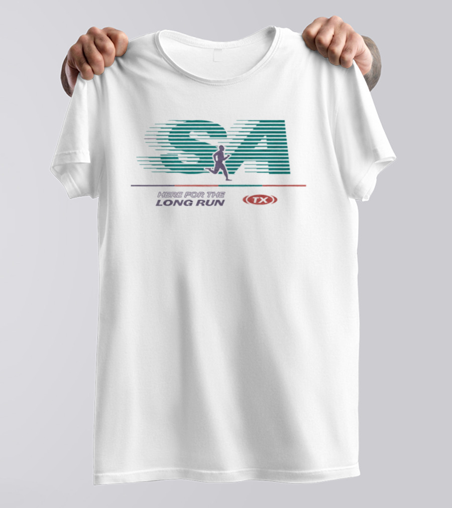 SA Here For The Long Run Runner Sports T-Shirt