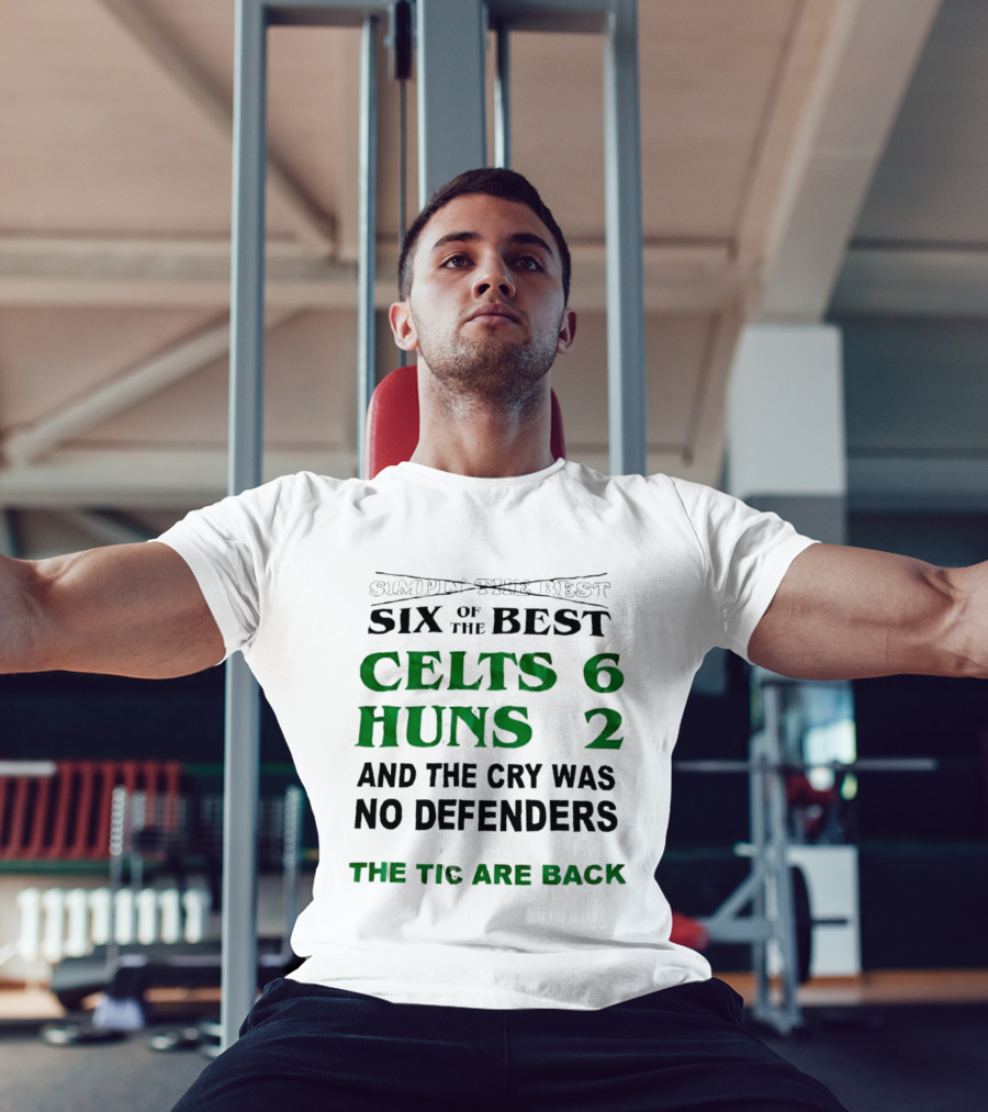 Simply The Best Six Of The Best Celts 6 Huns 2 And The Cry Was No Defenders The Tic Are Back T-Shirt