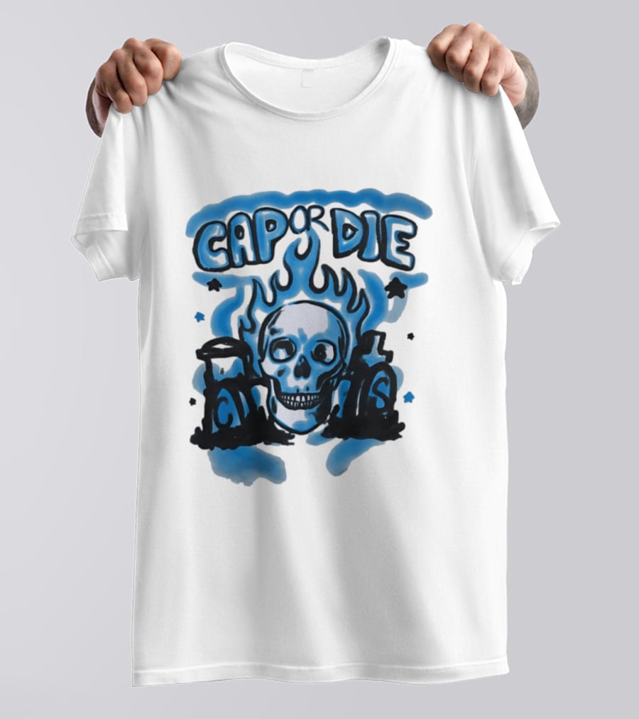 Cap Or Die Skull Flame T-Shirt