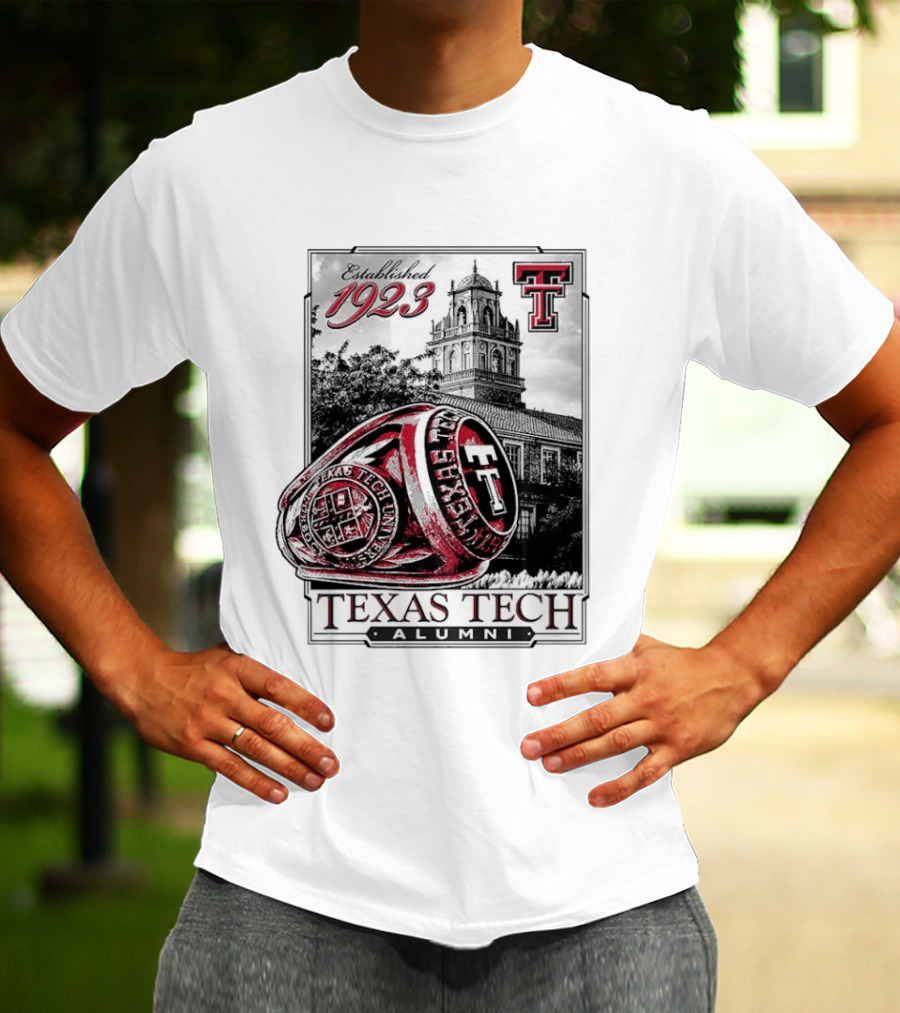 Texas Tech Alumni Established 1923 Ring Building TTU T-Shirt
