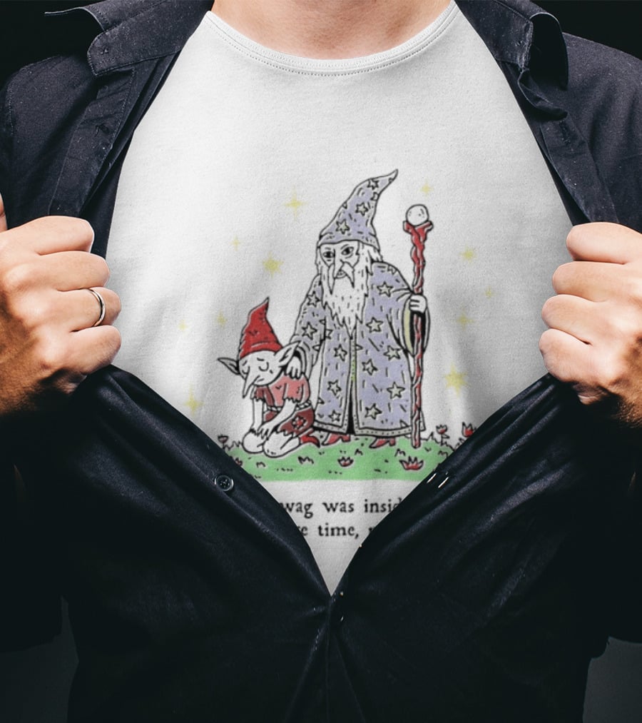 Wizard Goblin The True Swag Was Inside Of You The Entire Time My Son Stars Magic Staff And Hat T-Shirt