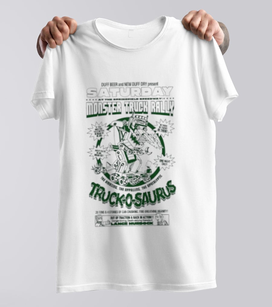 Saturday Monster Truck Rally Truck O Saurus Dinosaur Showdown T-Shirt