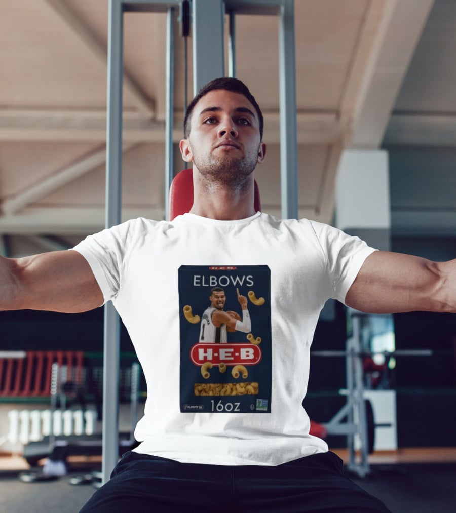 Victor Wembanyama Spurs HEB Elbows Meme 16oz Box T-Shirt