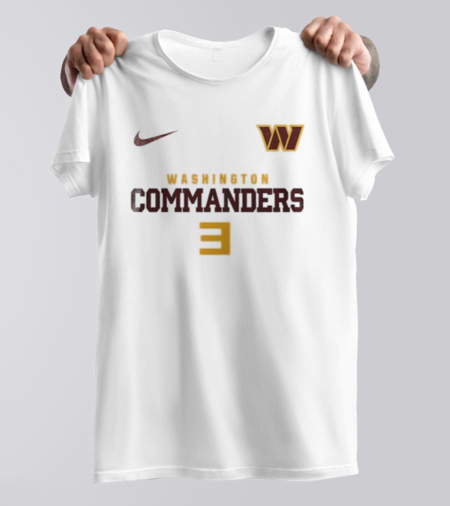Washington Commanders Nike W Logo Number 3 T-Shirt