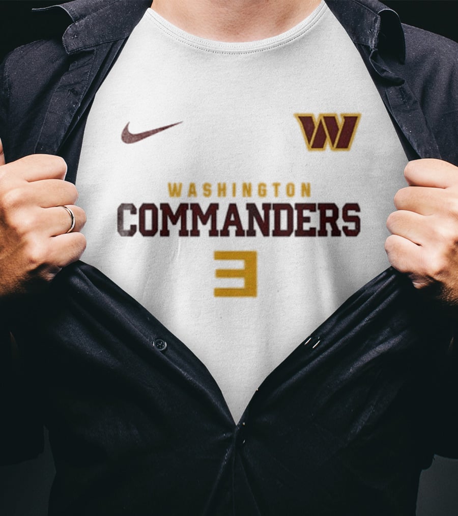Washington Commanders Nike W Logo Number 3 T-Shirt