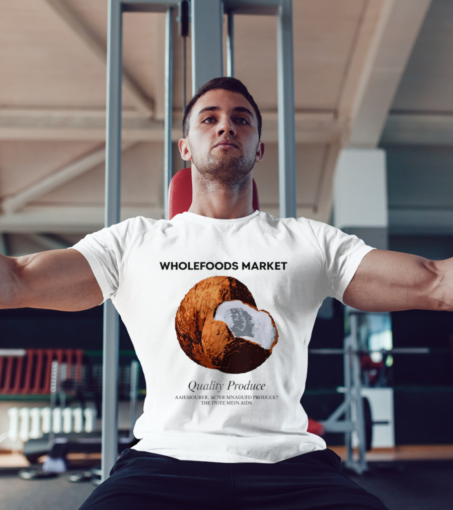 Wholefoods Market Quality Produce Organic Coconut T-Shirt