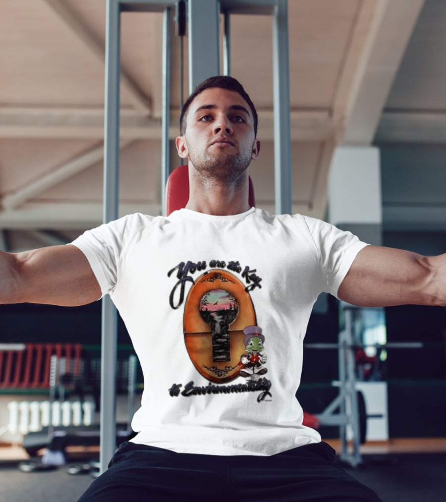 You Are The Key To Environmentality Keyhole Scene With Cartoon T-Shirt