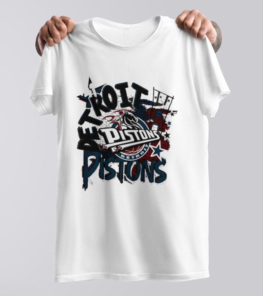 Detroit Pistons Hardwood Classics Basketball 41 T-Shirt