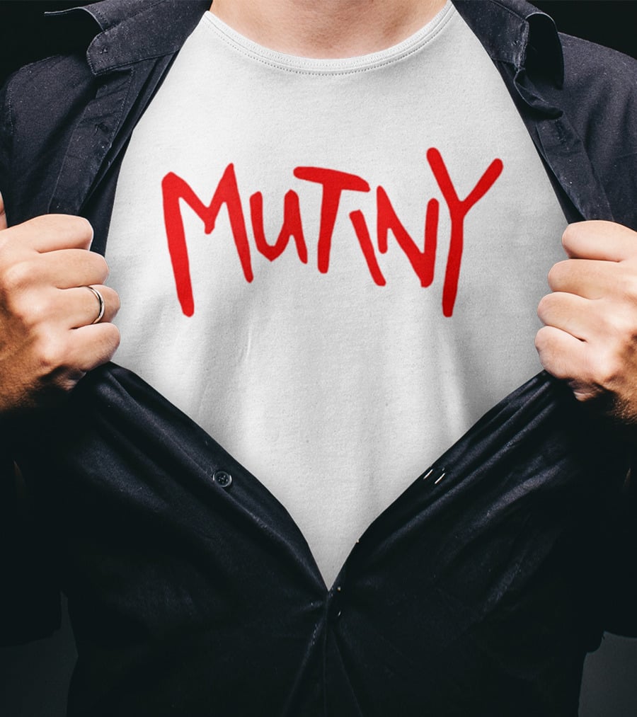 Mutiny Halt And Catch Fire Red Handwritten T-Shirt